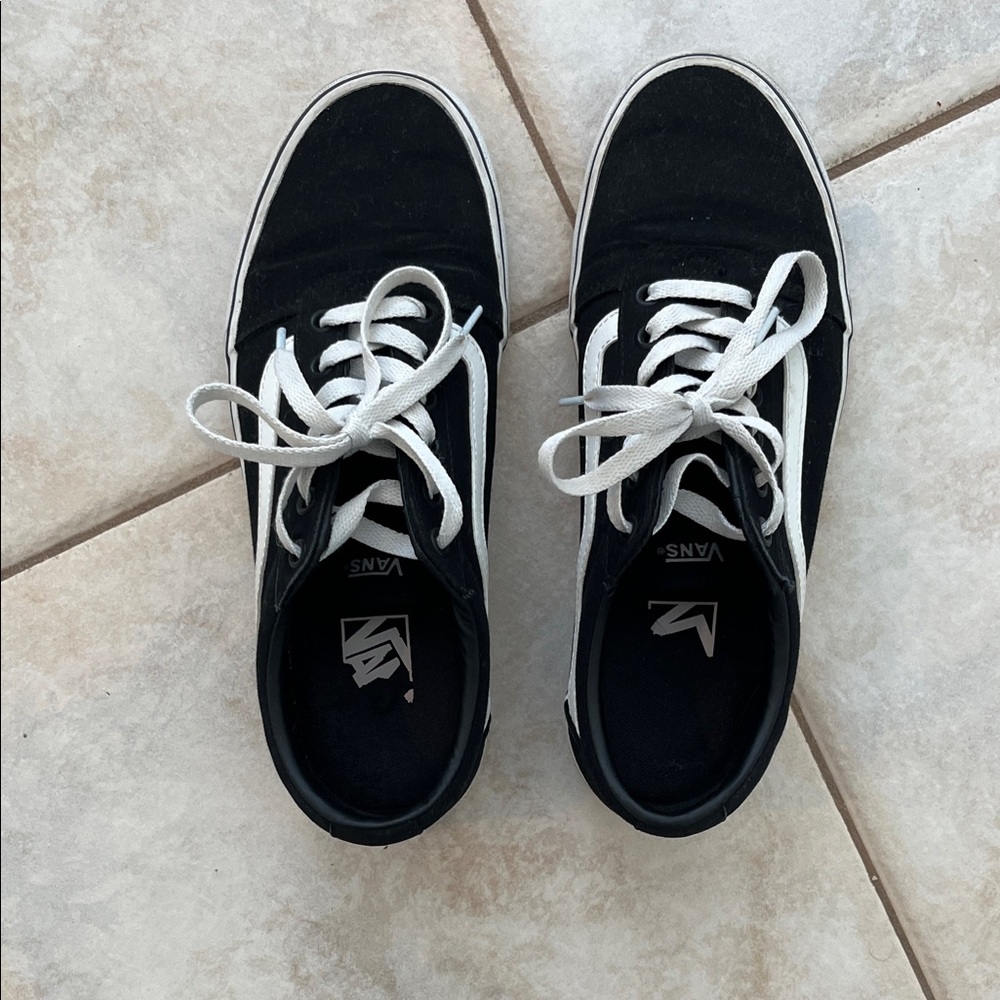 Vans Classic Black and White Sneakers